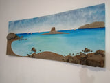 SEA & ROCKS " La Pelosa ( Stintino) " 130 x 45 cm