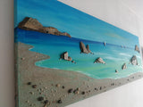 SEA & ROCKS ""130 x 45cm""