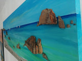 SEA & ROCKS ""130 x 45cm""