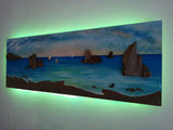 SEA &ROCKS " 130 X 45 cm"